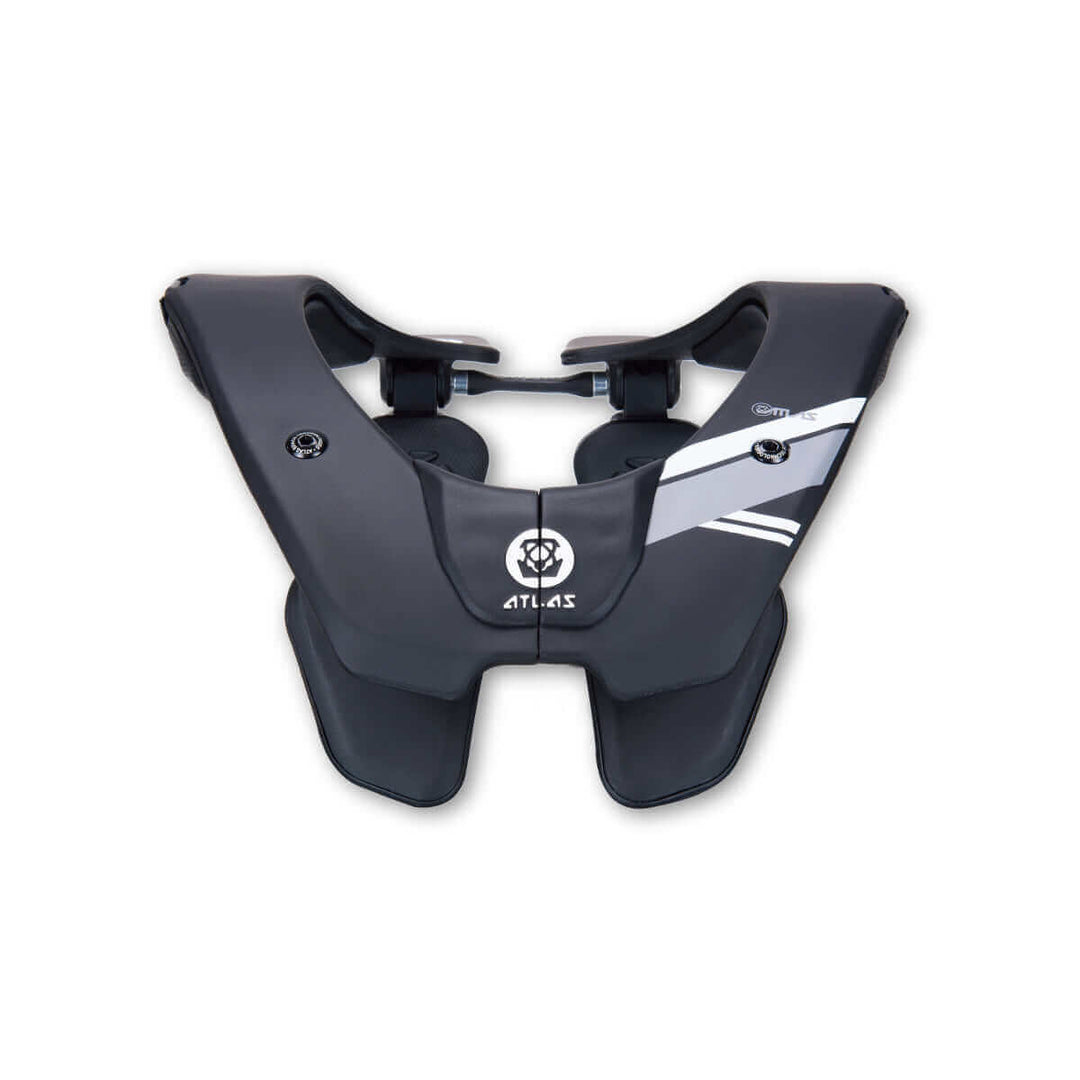 Atlas Air Lite adult neck brace for motocross, off-road, & extreme sports, Black
