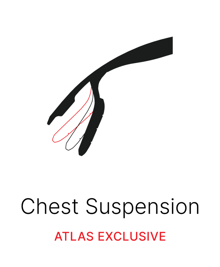 Atlas Brace chest suspension feature