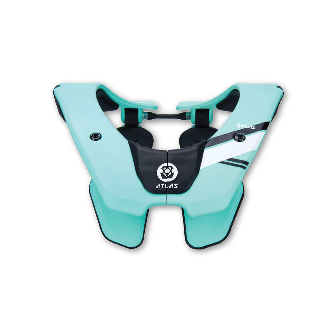 Atlas Air Lite adult neck brace for motocross, off-road, & extreme sports, Aqua