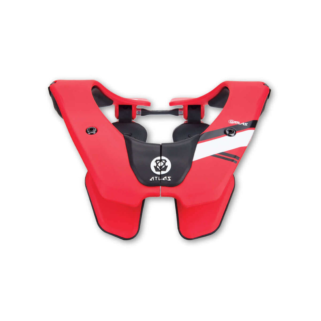 Atlas Air Lite adult neck brace for motocross, off-road, & extreme sports, Red