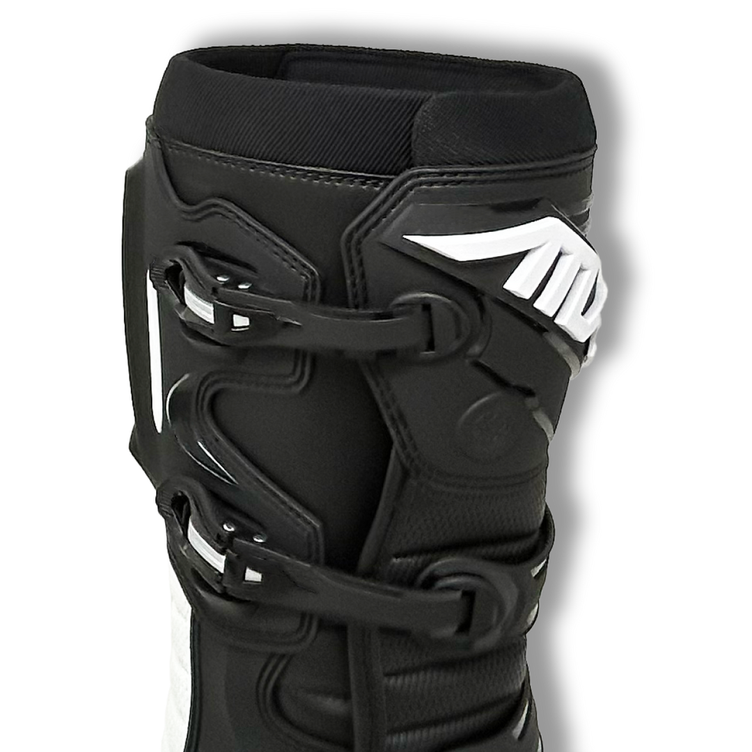 Atlas Traction Boot for motocross & offroad, opening, Black