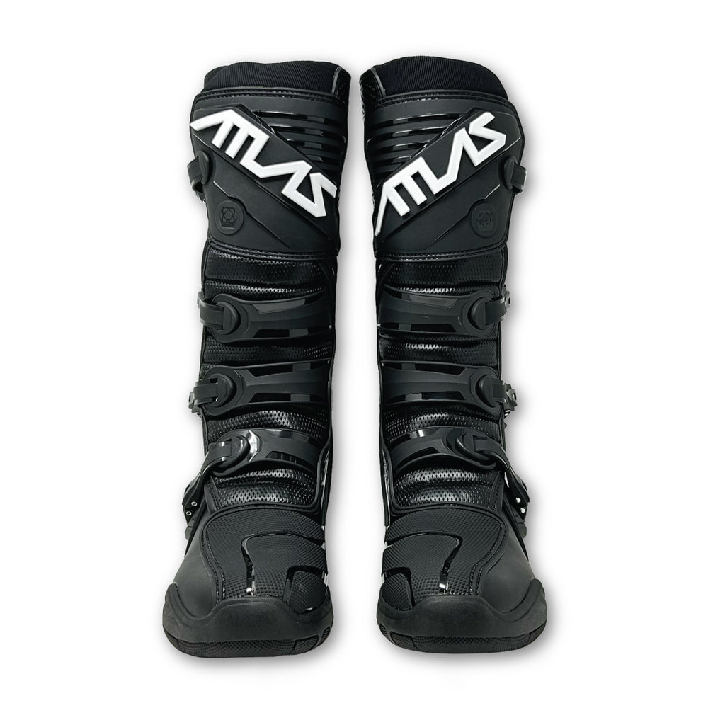 Atlas Traction Enduro Boot for motocross & offroad, Front, Black