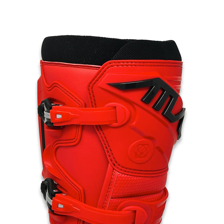 Atlas Traction Boot for motocross & offroad, Closure, Red