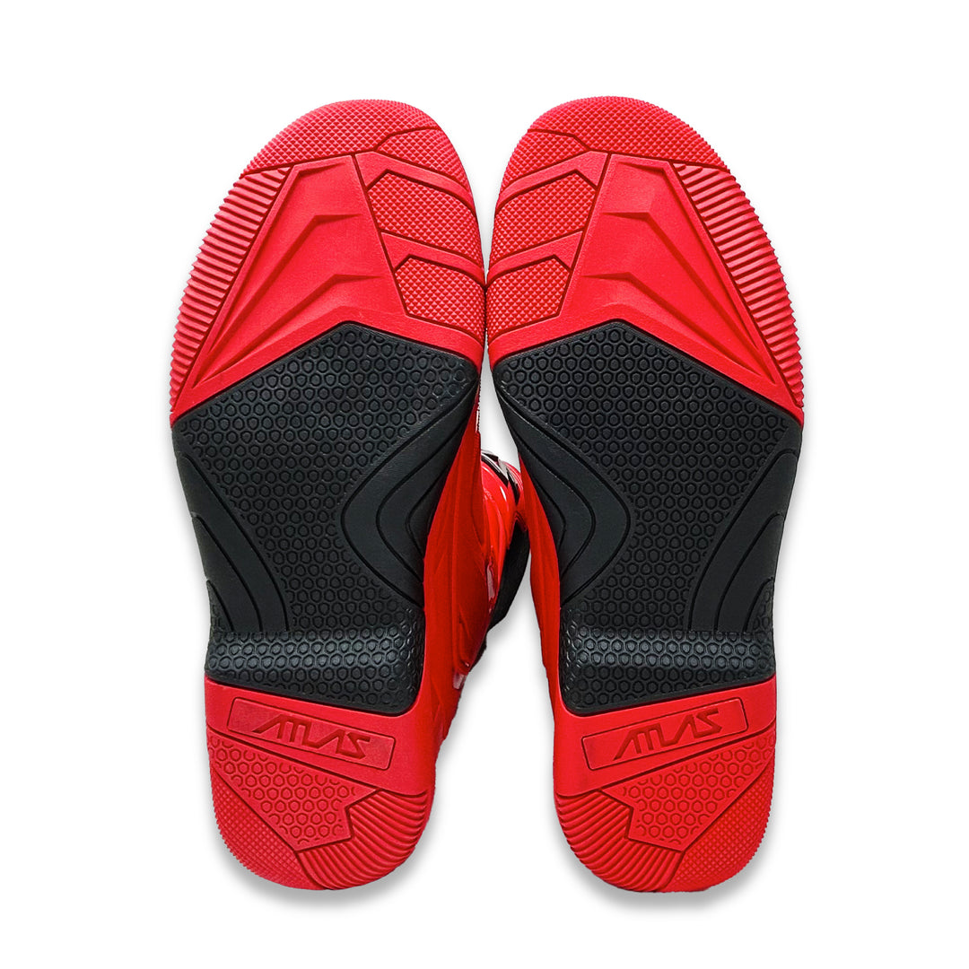 Atlas Traction Boot for motocross & offroad, Sole, Red