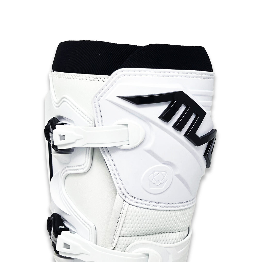 Atlas Traction Boot for motocross & offroad, Closure, White