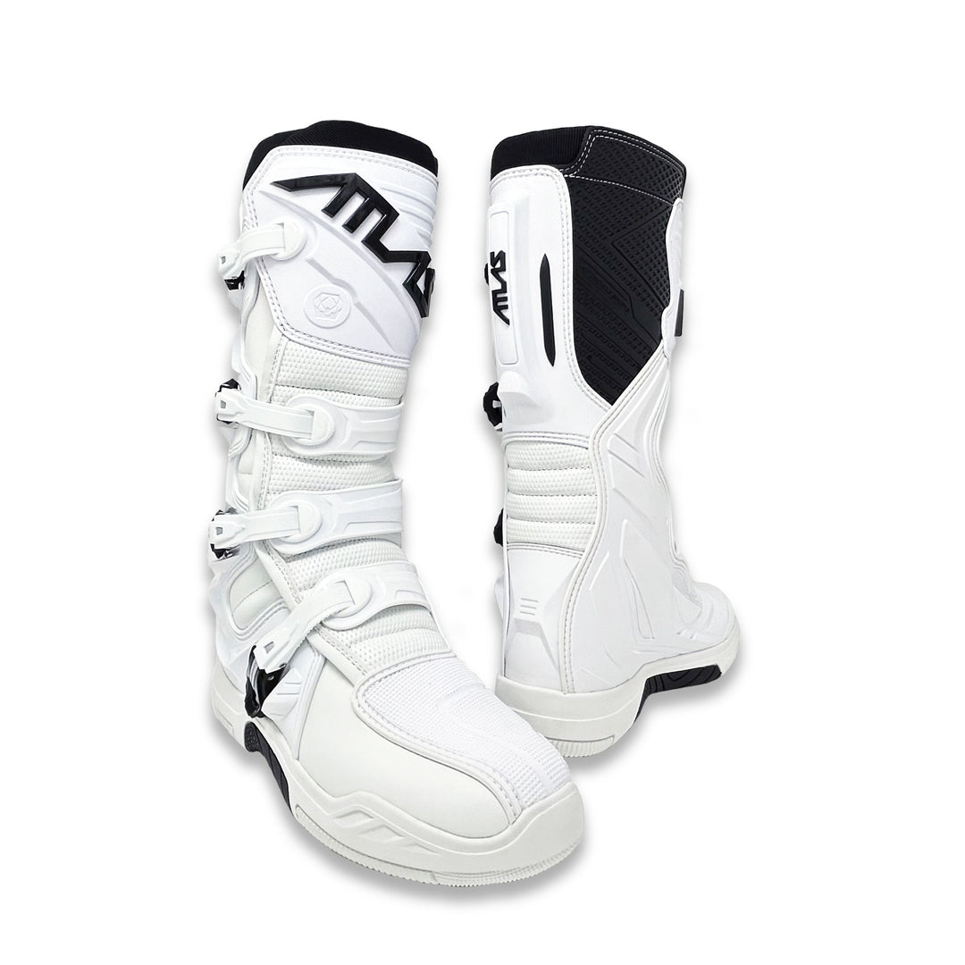 Atlas Traction Boot for motocross & offroad, Pair, White